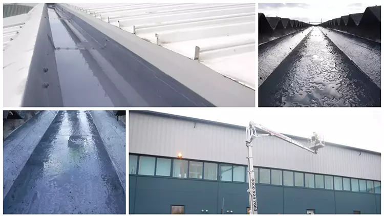 Industrial gutter cleaning Clacton